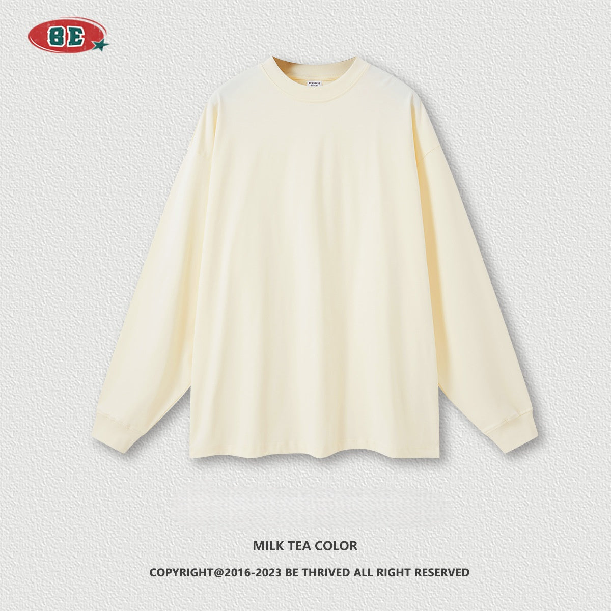 Men's Heavyweight Crewneck Sweatshirt - 425gsm Cotton, Oversized T-Shirt