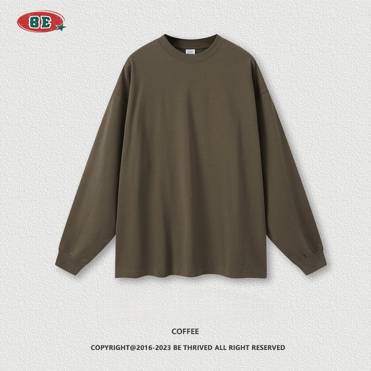 Men's Heavyweight Crewneck Sweatshirt - 425gsm Cotton, Oversized T-Shirt