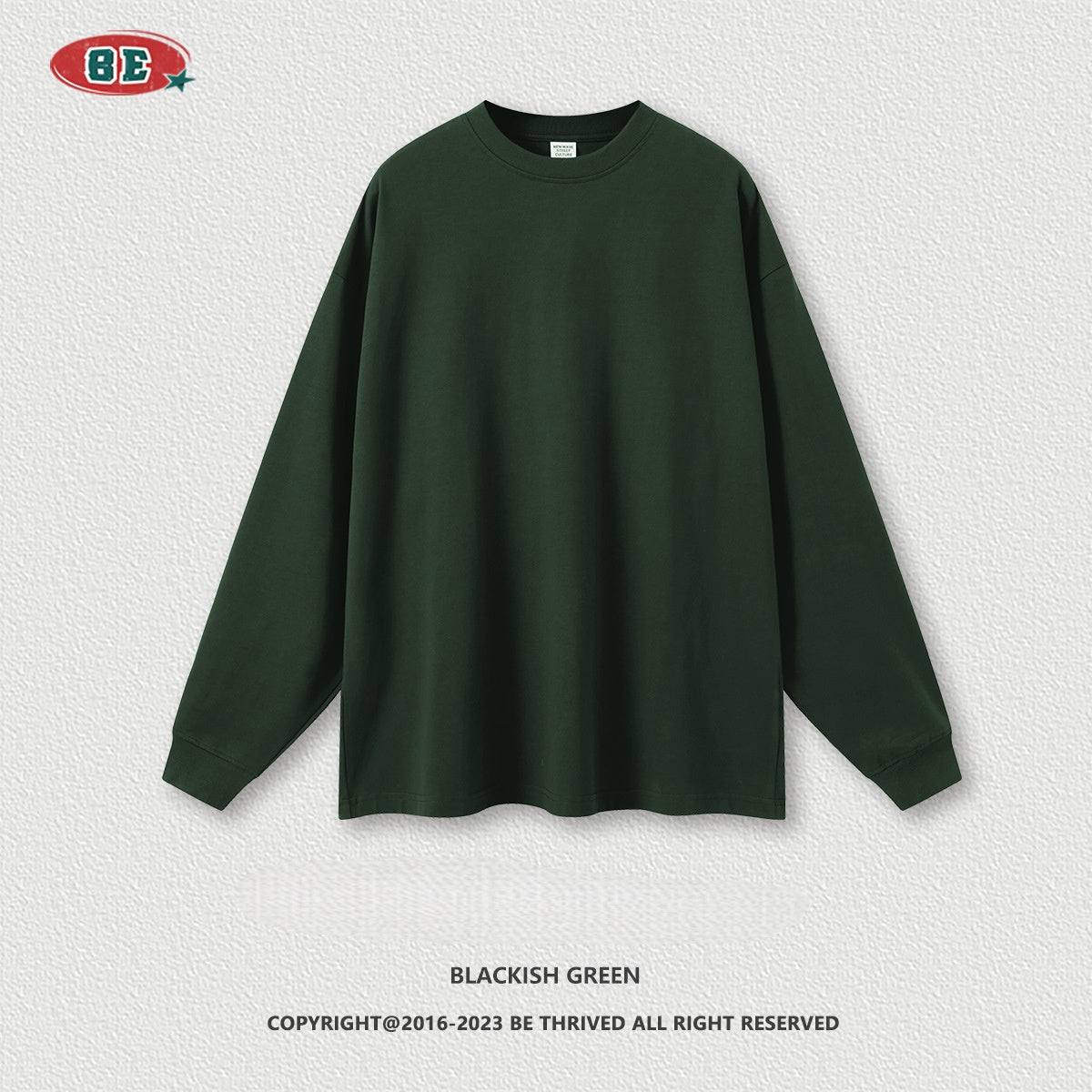 Men's Heavyweight Crewneck Sweatshirt - 425gsm Cotton, Oversized T-Shirt