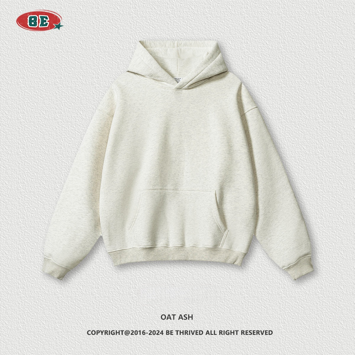 Men's Fleece Hoodie - 425gsm Heavyweight Cotton, Oversized Pullover
