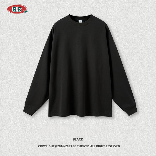 Men's Heavyweight Crewneck Sweatshirt - 425gsm Cotton, Oversized T-Shirt